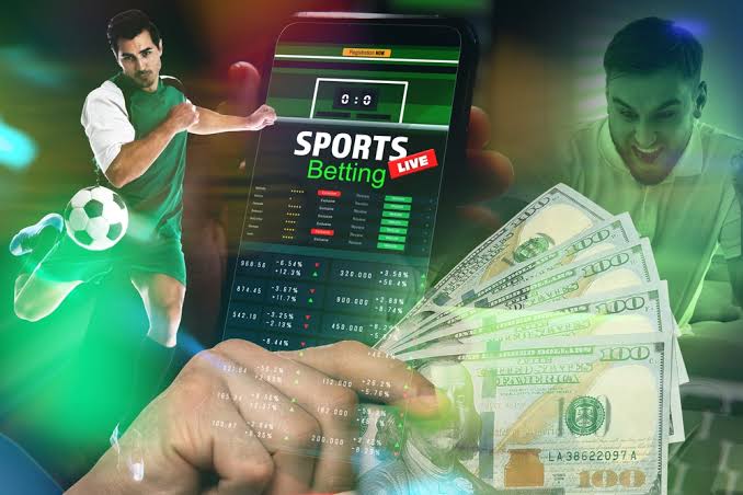 Live sports action with an on-screen scoreboard